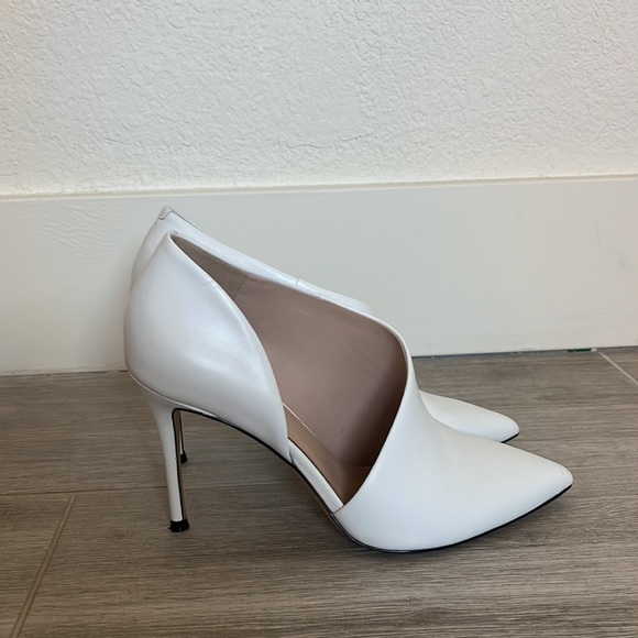 Something Navy White Heeled Bootie Size 7 - Picture 5 of 6